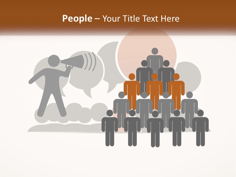 A Group Of People With Speech Bubbles On A White Background PowerPoint Template