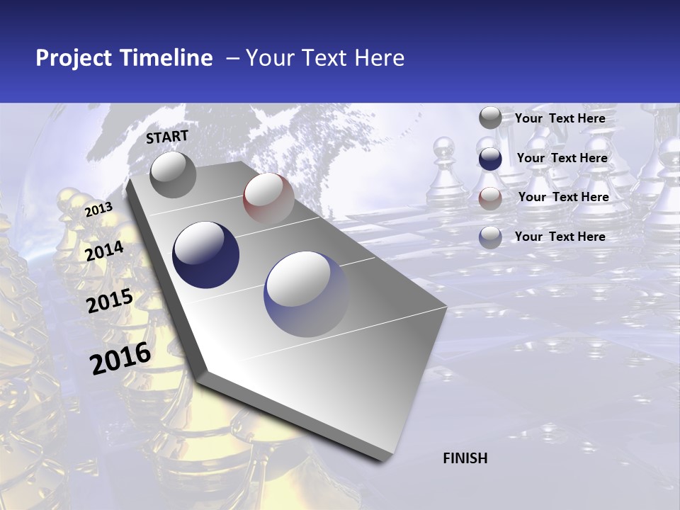 A Group Of Chess Pieces With A World Map In The Background PowerPoint Template