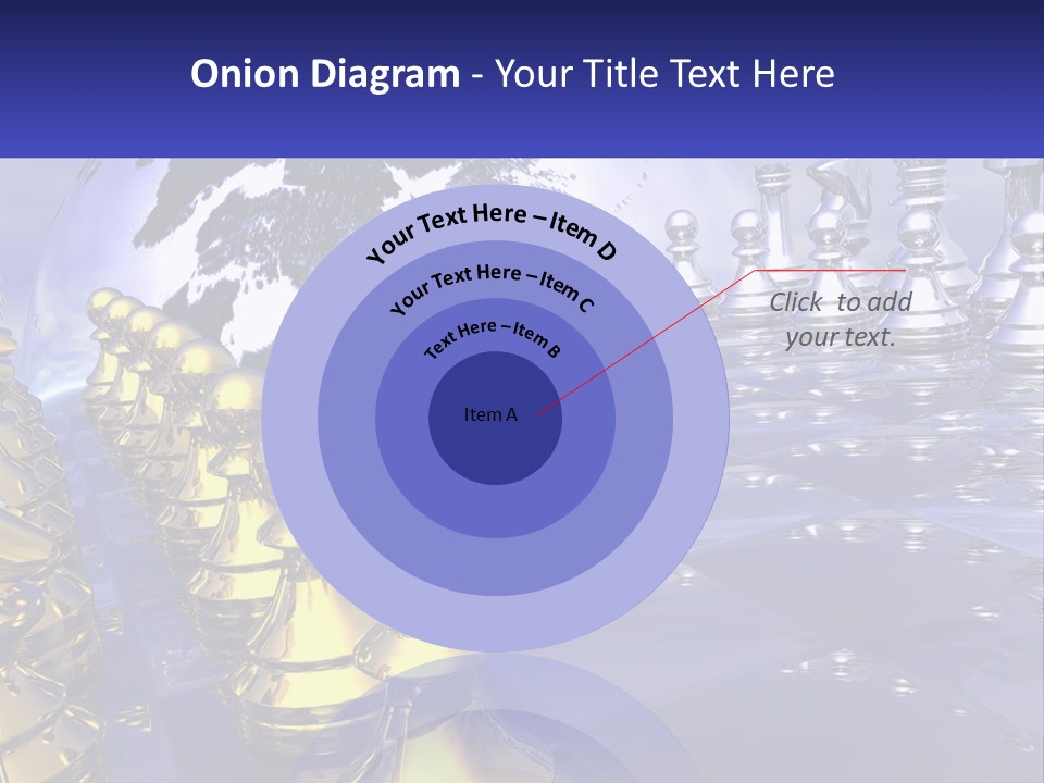 A Group Of Chess Pieces With A World Map In The Background PowerPoint Template