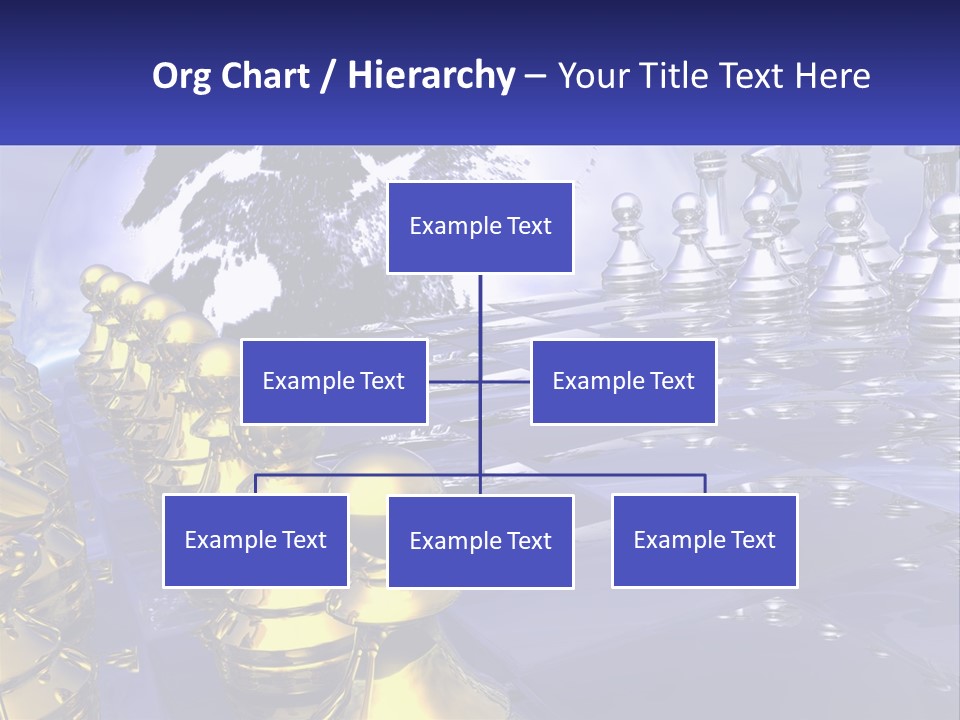 A Group Of Chess Pieces With A World Map In The Background PowerPoint Template
