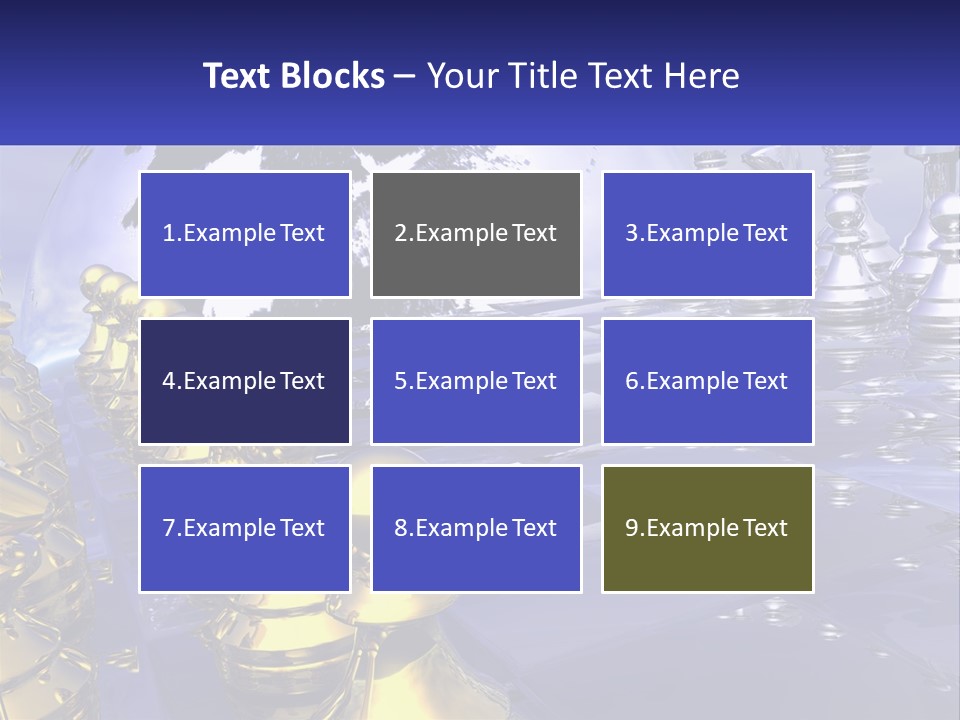 A Group Of Chess Pieces With A World Map In The Background PowerPoint Template