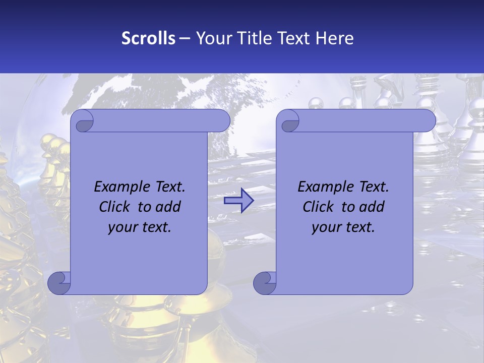 A Group Of Chess Pieces With A World Map In The Background PowerPoint Template