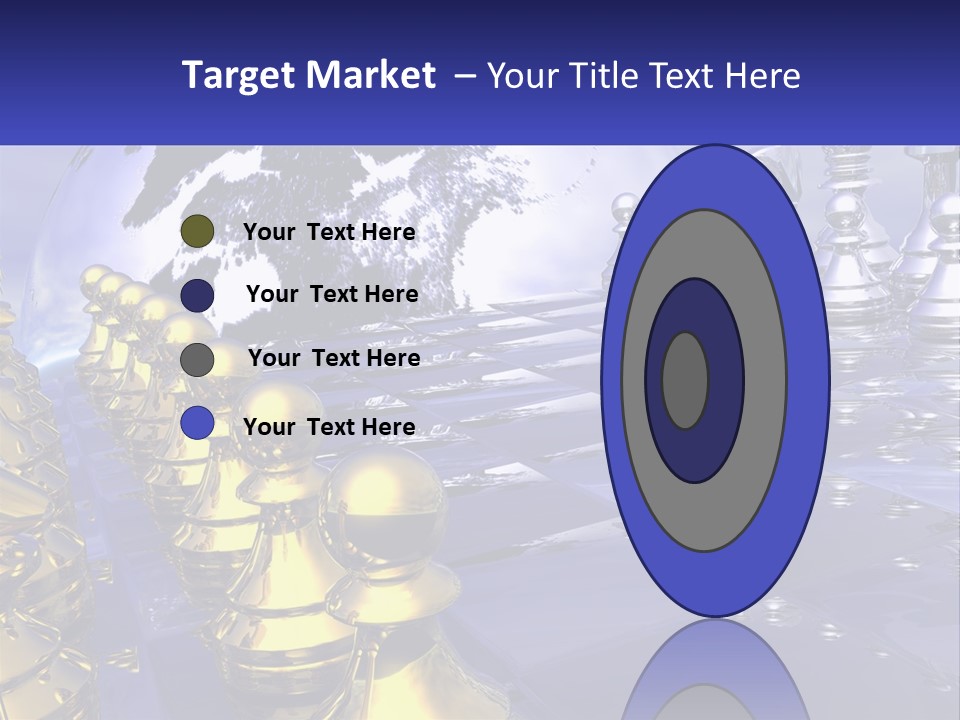 A Group Of Chess Pieces With A World Map In The Background PowerPoint Template