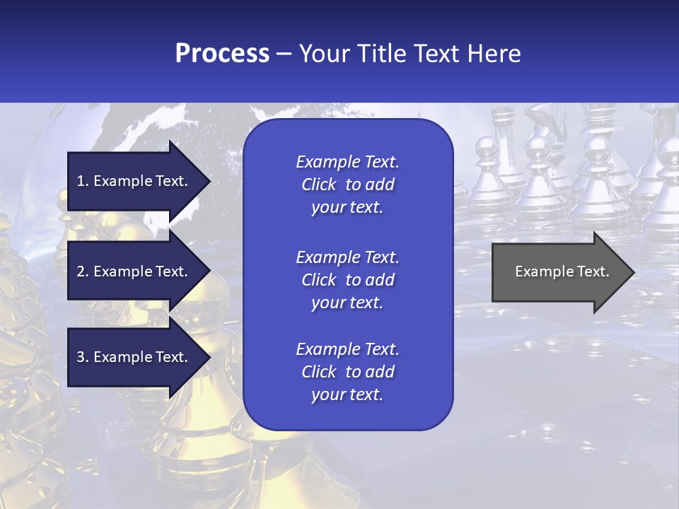 A Group Of Chess Pieces With A World Map In The Background PowerPoint Template