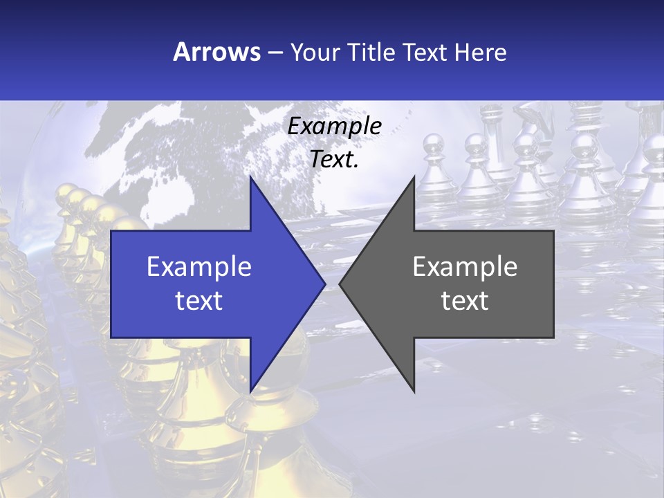 A Group Of Chess Pieces With A World Map In The Background PowerPoint Template