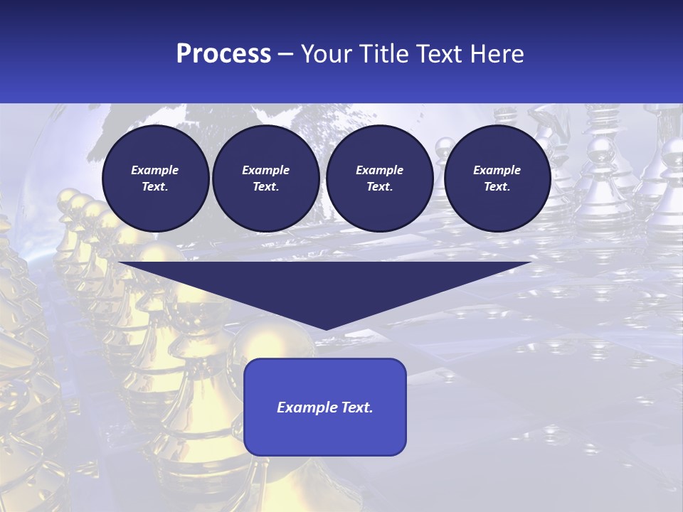 A Group Of Chess Pieces With A World Map In The Background PowerPoint Template