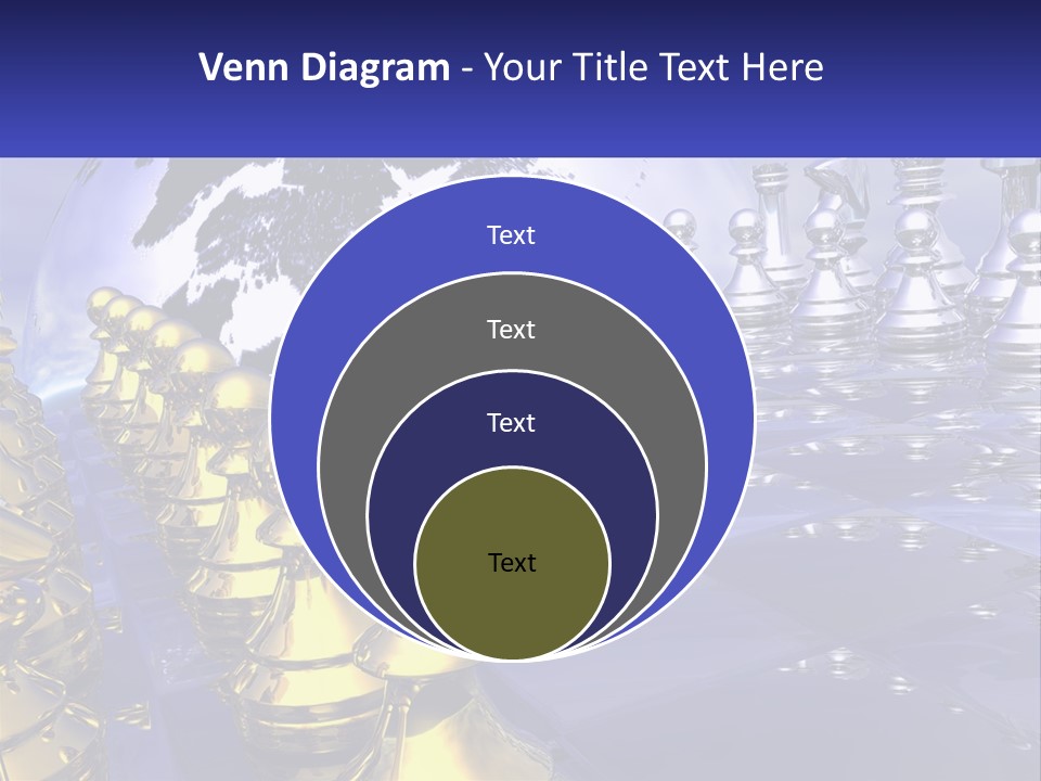 A Group Of Chess Pieces With A World Map In The Background PowerPoint Template