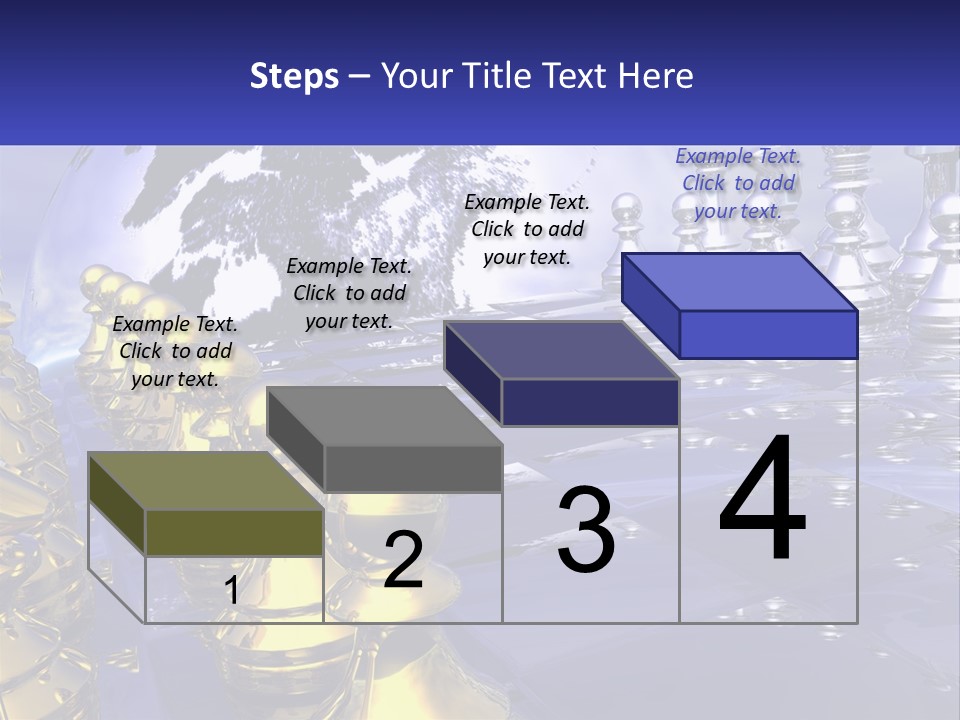 A Group Of Chess Pieces With A World Map In The Background PowerPoint Template