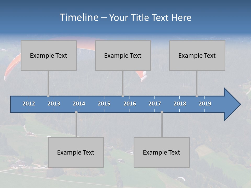 A Person Paragliding Over A Lush Green Hillside PowerPoint Template