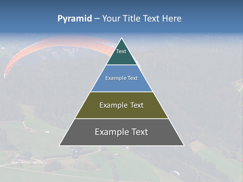 A Person Paragliding Over A Lush Green Hillside PowerPoint Template