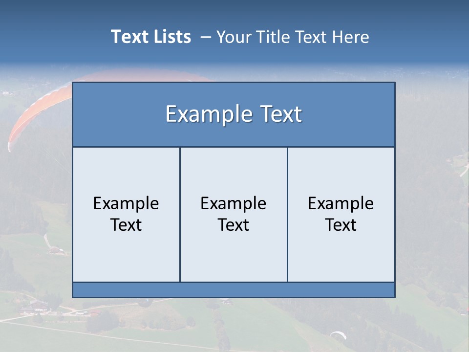 A Person Paragliding Over A Lush Green Hillside PowerPoint Template