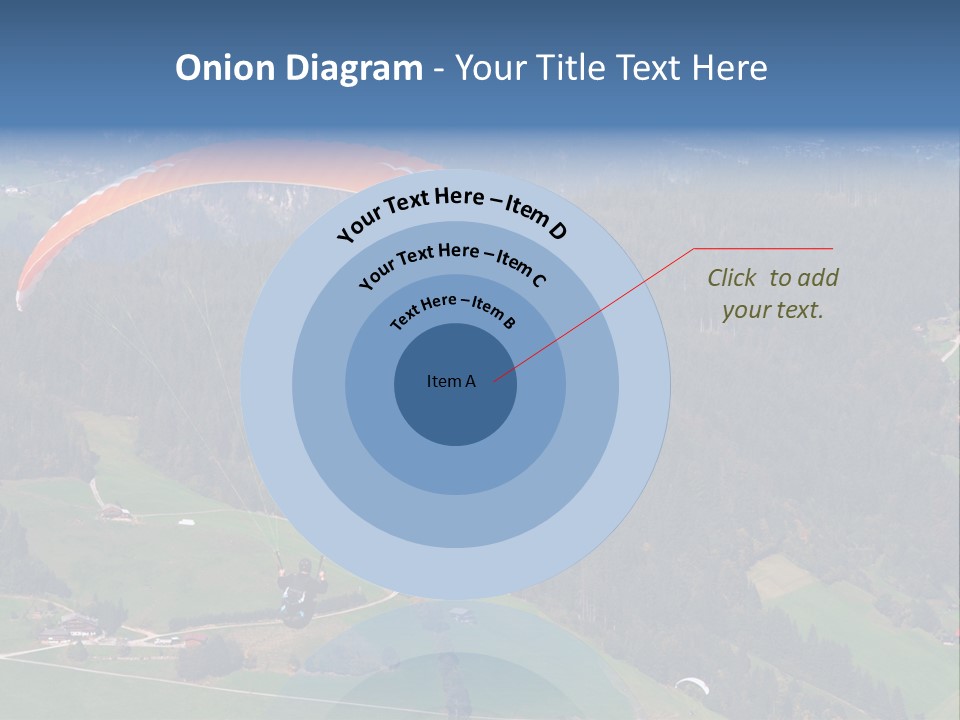 A Person Paragliding Over A Lush Green Hillside PowerPoint Template