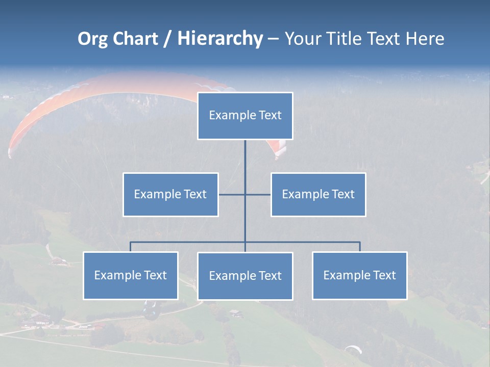 A Person Paragliding Over A Lush Green Hillside PowerPoint Template