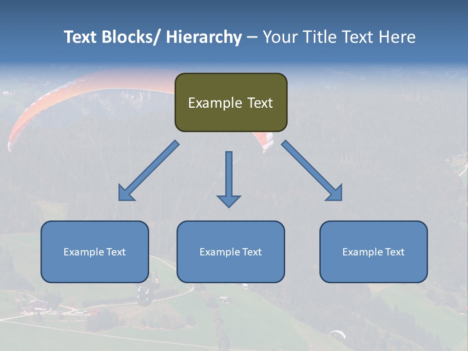 A Person Paragliding Over A Lush Green Hillside PowerPoint Template