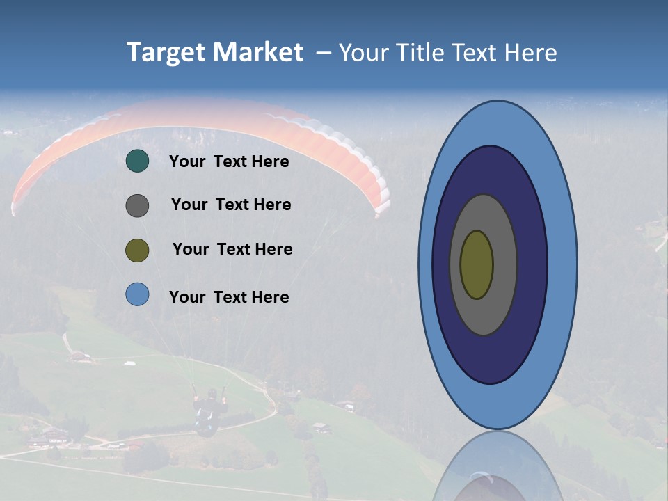 A Person Paragliding Over A Lush Green Hillside PowerPoint Template
