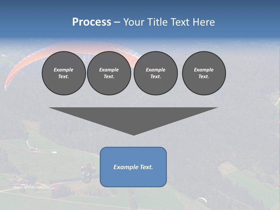 A Person Paragliding Over A Lush Green Hillside PowerPoint Template