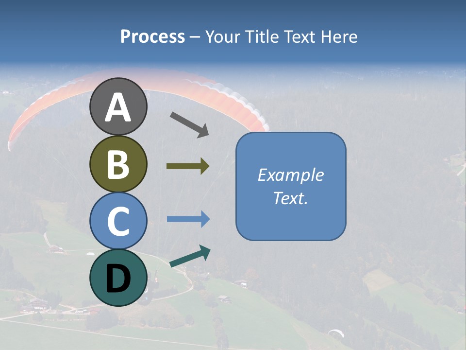 A Person Paragliding Over A Lush Green Hillside PowerPoint Template