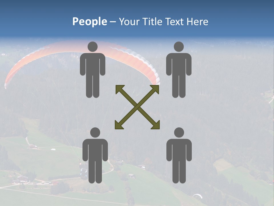 A Person Paragliding Over A Lush Green Hillside PowerPoint Template