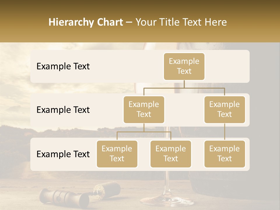 A Glass Of Wine Sitting Next To A Barrel PowerPoint Template
