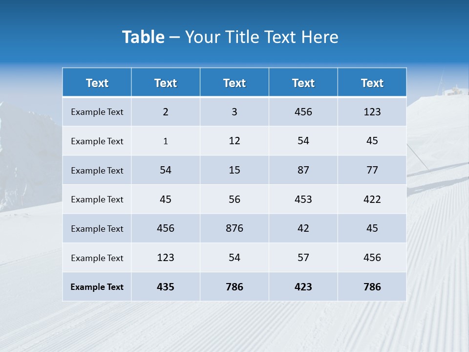 A Group Of People Riding Skis Down A Snow Covered Slope PowerPoint Template