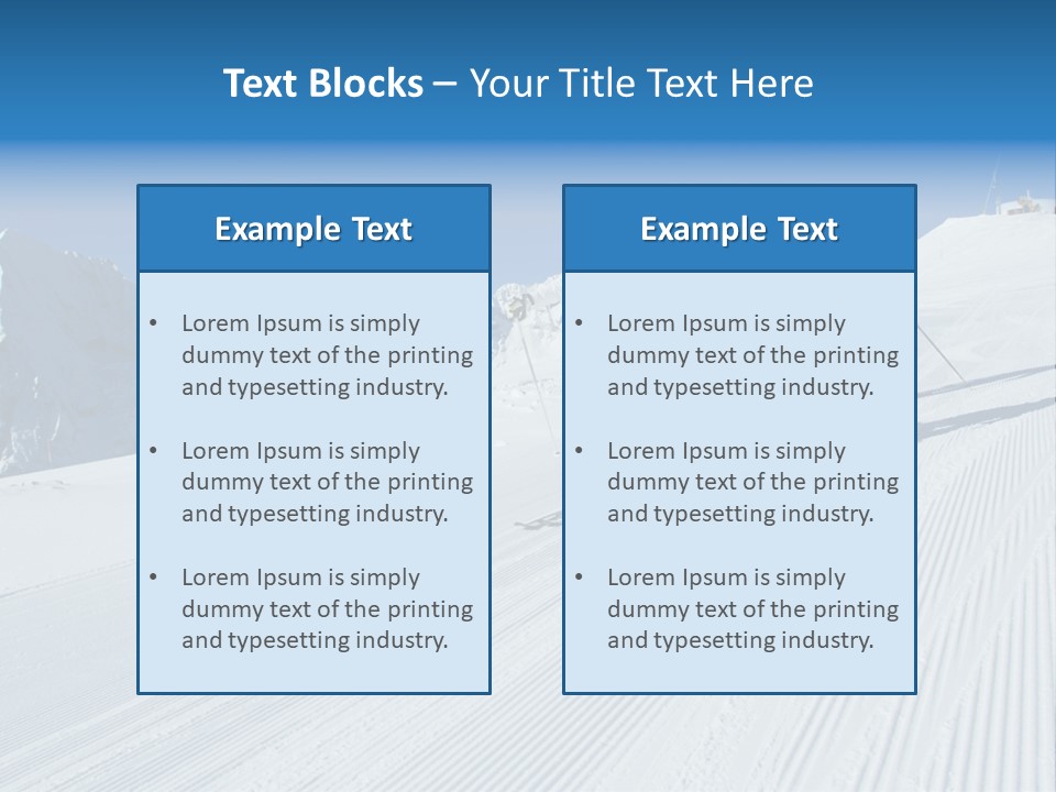 A Group Of People Riding Skis Down A Snow Covered Slope PowerPoint Template