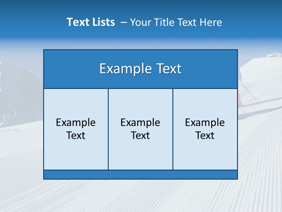 A Group Of People Riding Skis Down A Snow Covered Slope PowerPoint Template