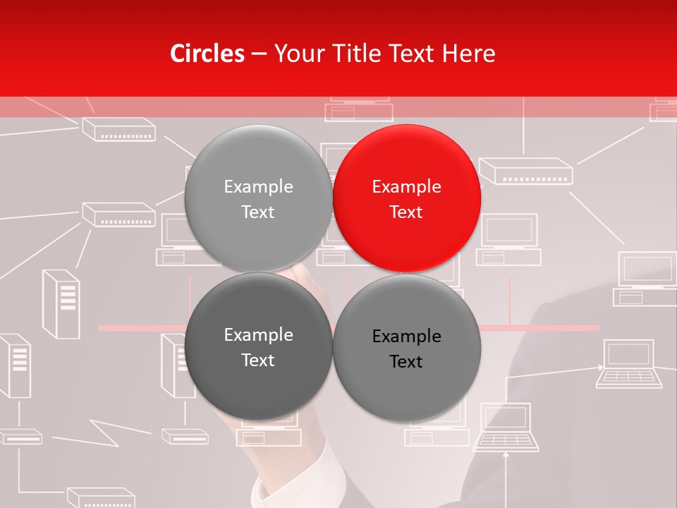 A Man Writing On A Screen With A Marker PowerPoint Template