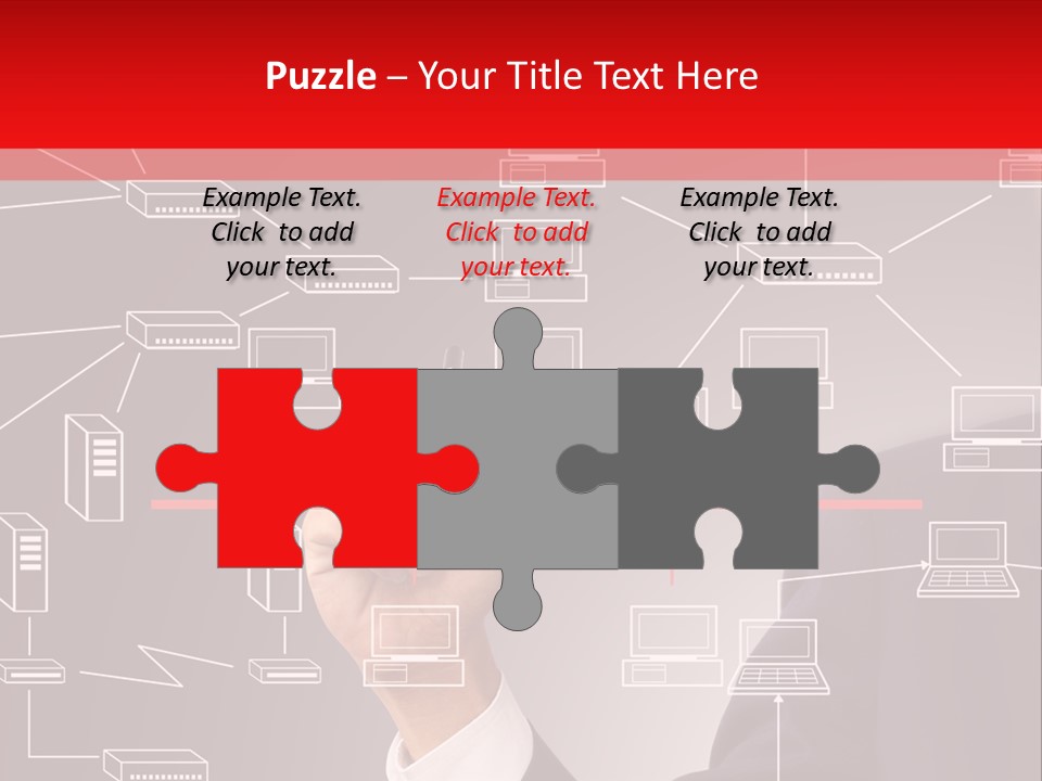 A Man Writing On A Screen With A Marker PowerPoint Template