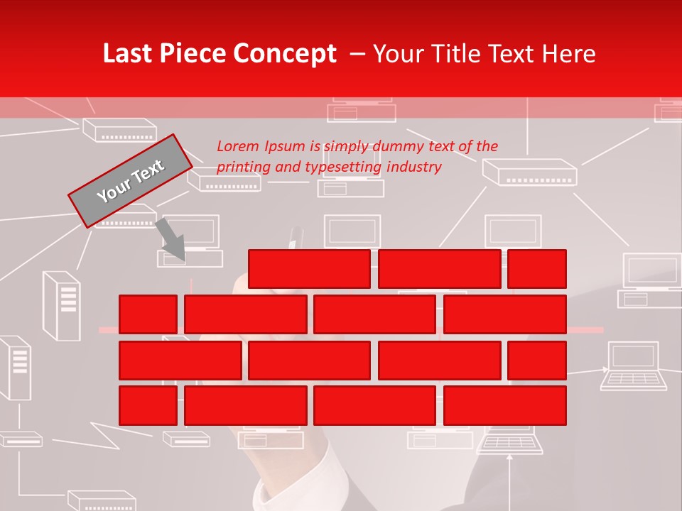 A Man Writing On A Screen With A Marker PowerPoint Template