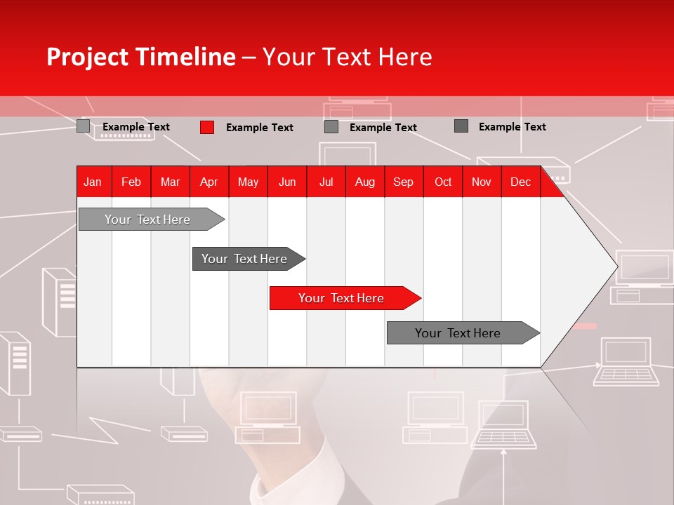 A Man Writing On A Screen With A Marker PowerPoint Template
