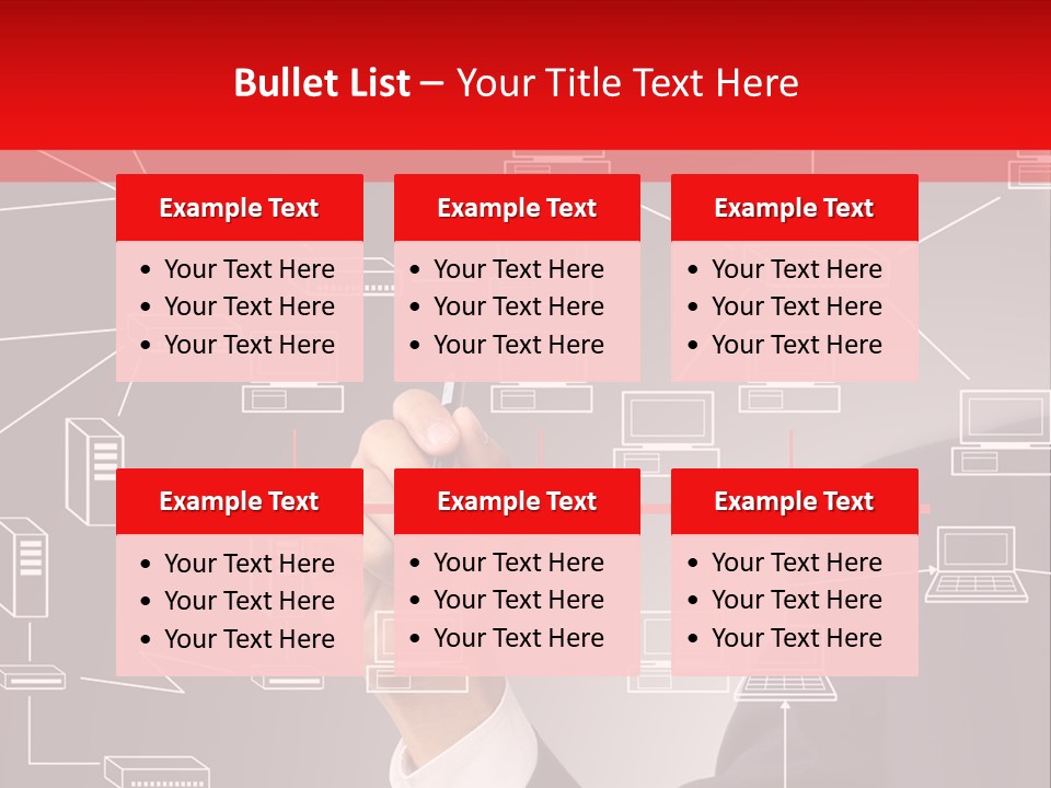 A Man Writing On A Screen With A Marker PowerPoint Template