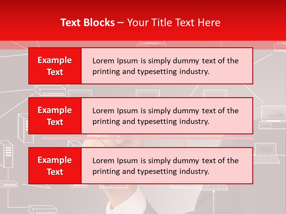 A Man Writing On A Screen With A Marker PowerPoint Template