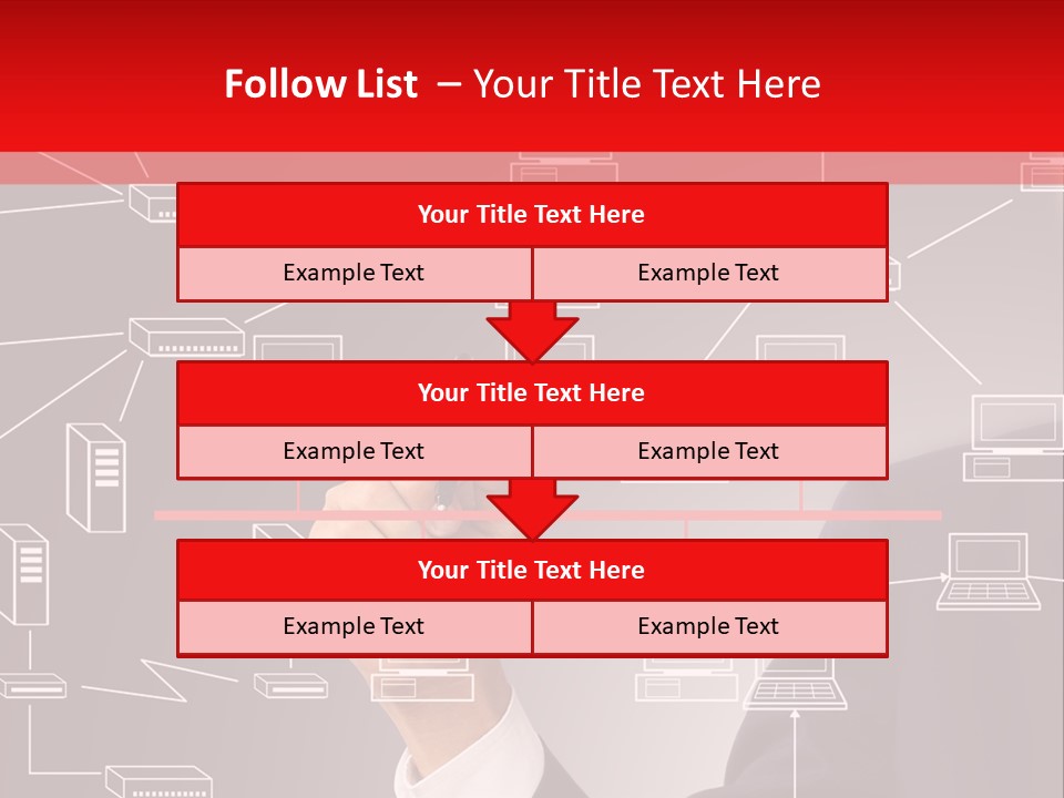 A Man Writing On A Screen With A Marker PowerPoint Template