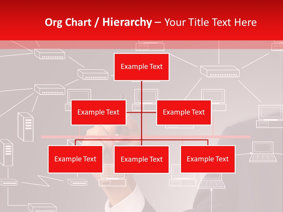 A Man Writing On A Screen With A Marker PowerPoint Template