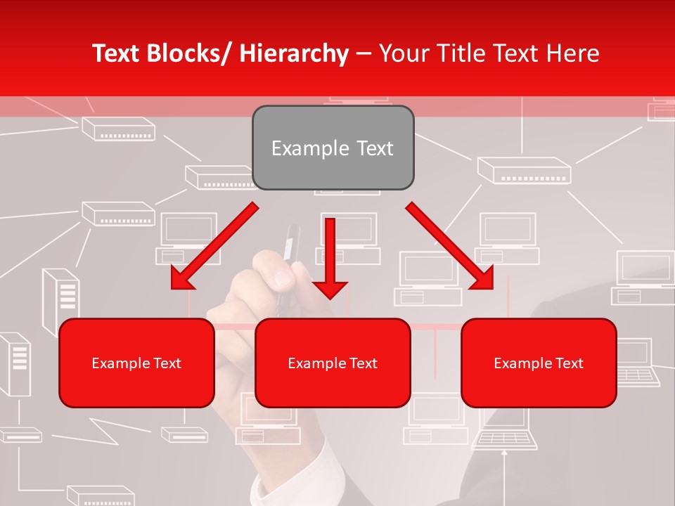 A Man Writing On A Screen With A Marker PowerPoint Template