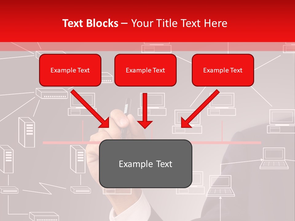 A Man Writing On A Screen With A Marker PowerPoint Template