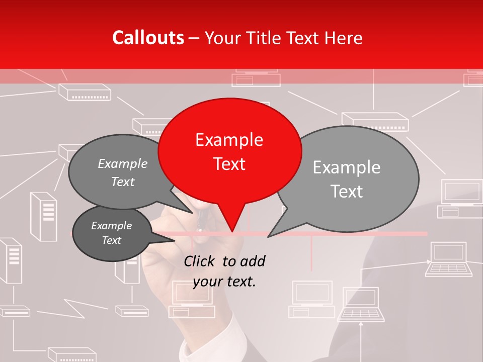 A Man Writing On A Screen With A Marker PowerPoint Template