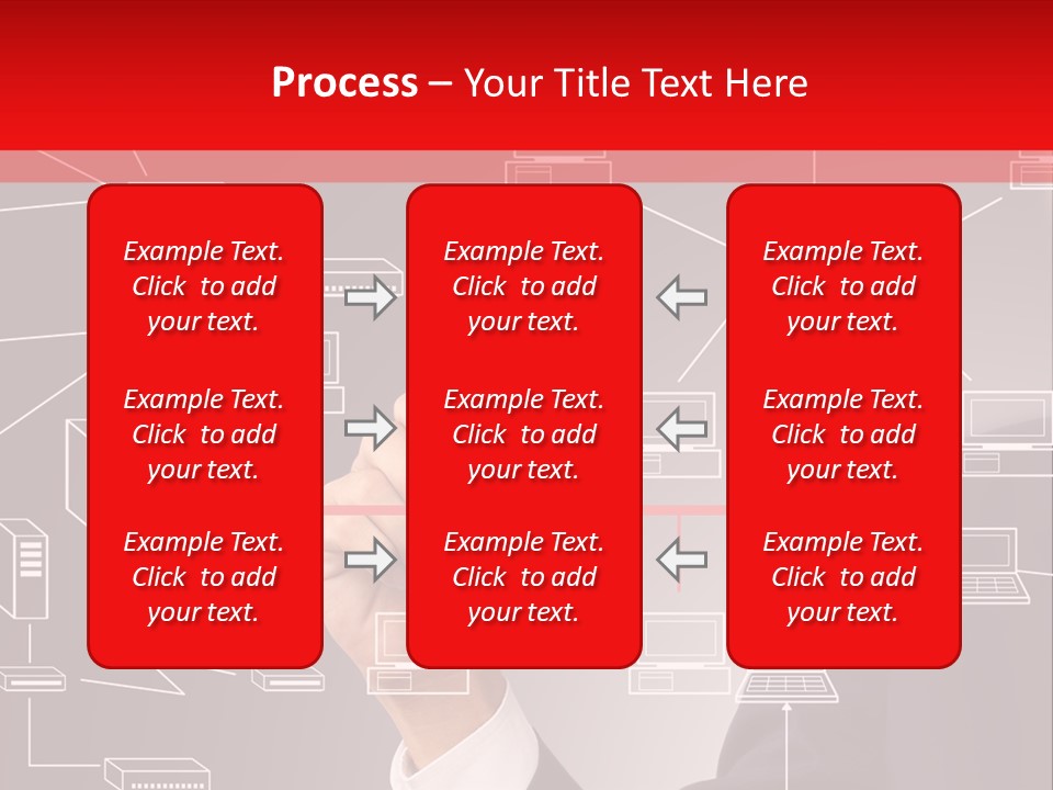 A Man Writing On A Screen With A Marker PowerPoint Template