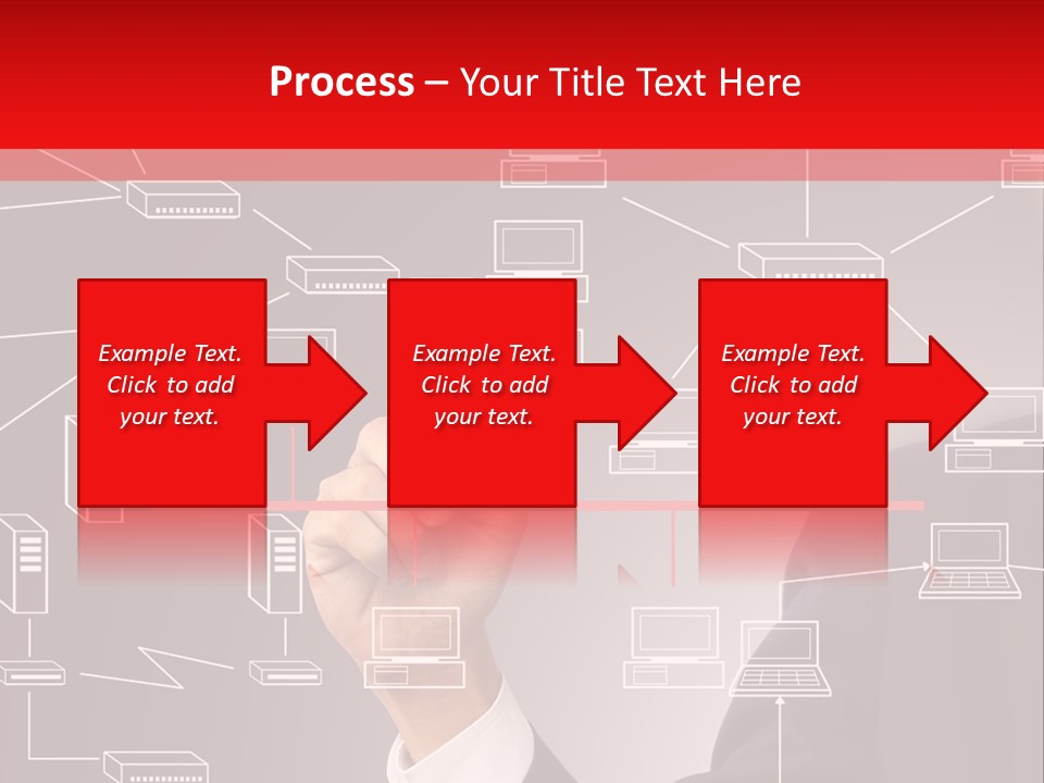 A Man Writing On A Screen With A Marker PowerPoint Template