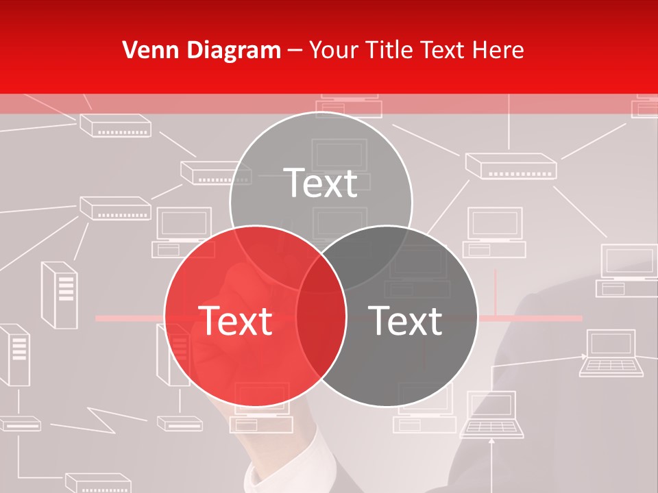 A Man Writing On A Screen With A Marker PowerPoint Template