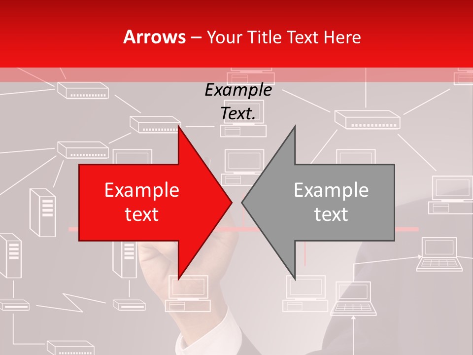 A Man Writing On A Screen With A Marker PowerPoint Template