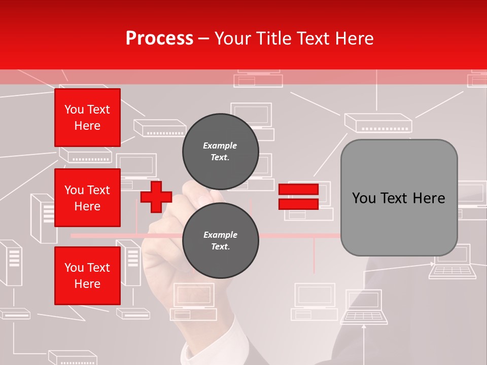 A Man Writing On A Screen With A Marker PowerPoint Template