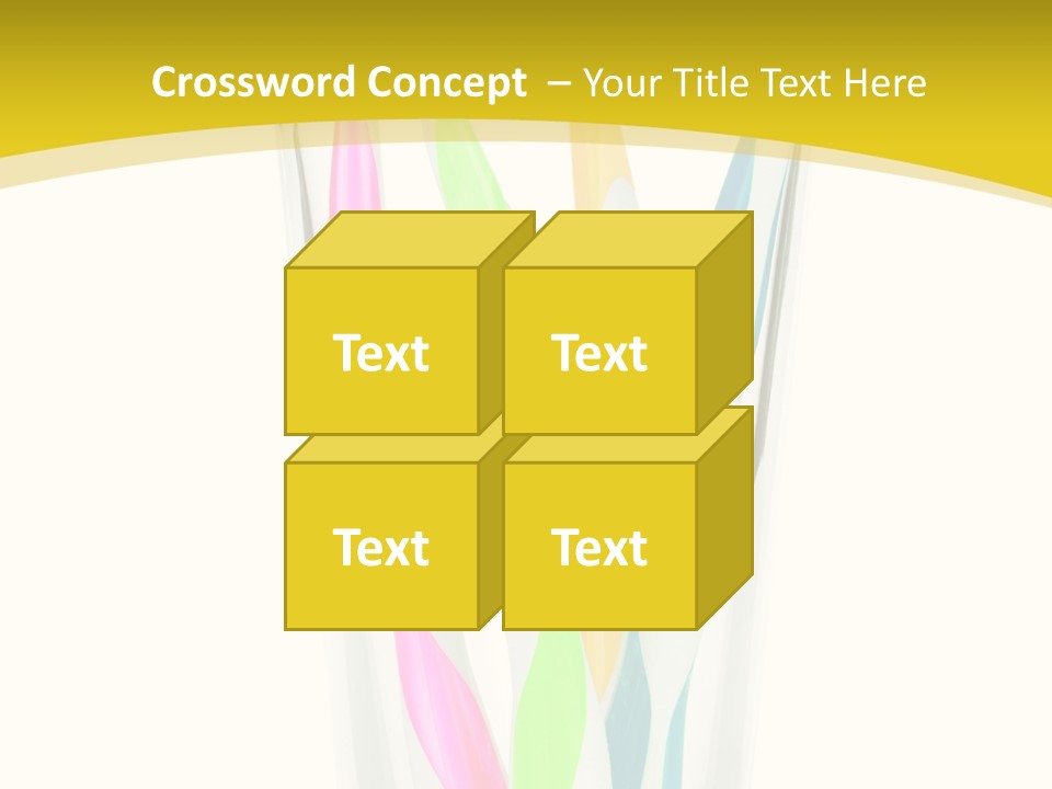 A Group Of Colorful Toothbrushes In A Glass Of Water PowerPoint Template