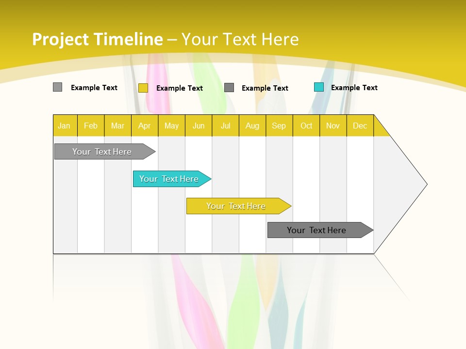A Group Of Colorful Toothbrushes In A Glass Of Water PowerPoint Template