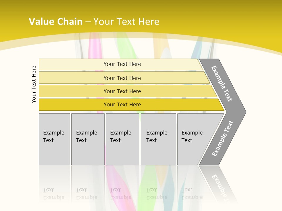 A Group Of Colorful Toothbrushes In A Glass Of Water PowerPoint Template