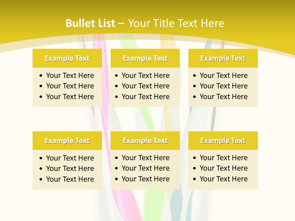 A Group Of Colorful Toothbrushes In A Glass Of Water PowerPoint Template