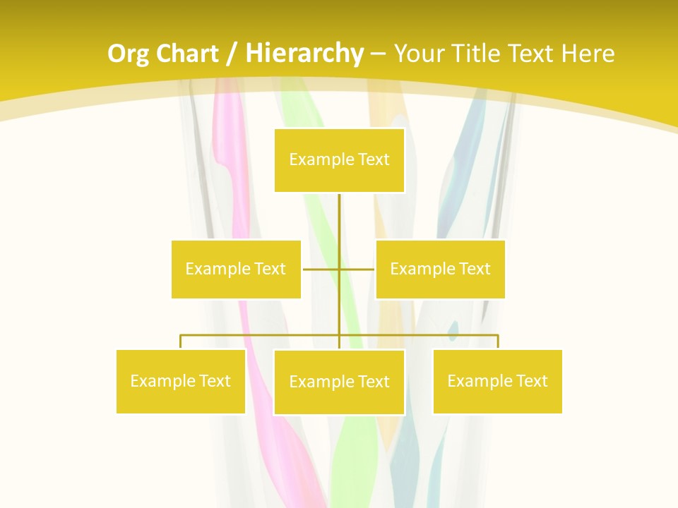 A Group Of Colorful Toothbrushes In A Glass Of Water PowerPoint Template