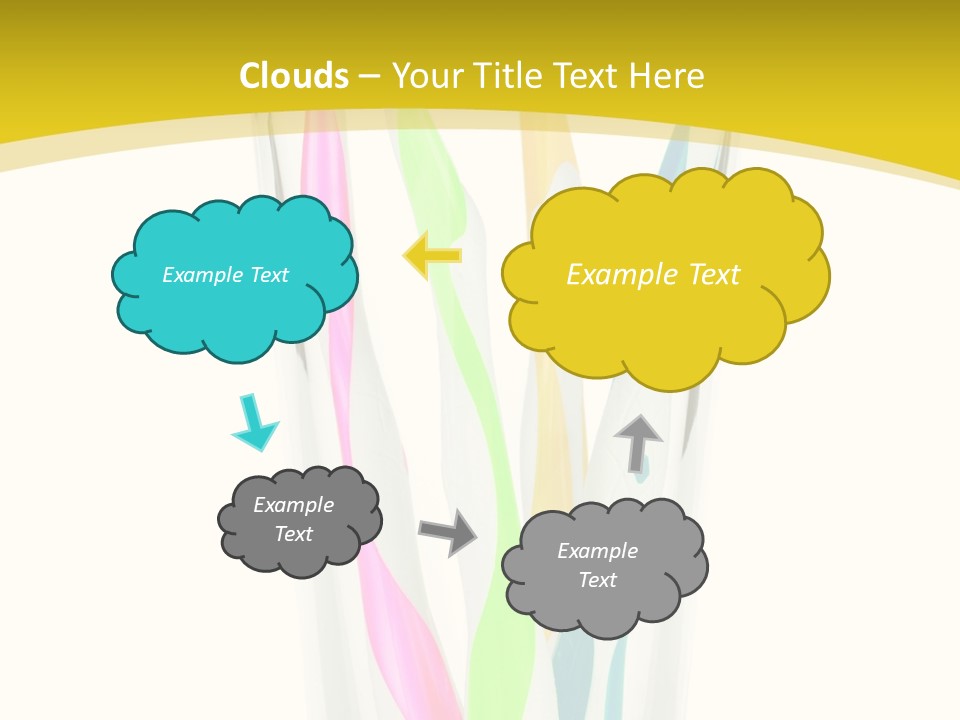A Group Of Colorful Toothbrushes In A Glass Of Water PowerPoint Template
