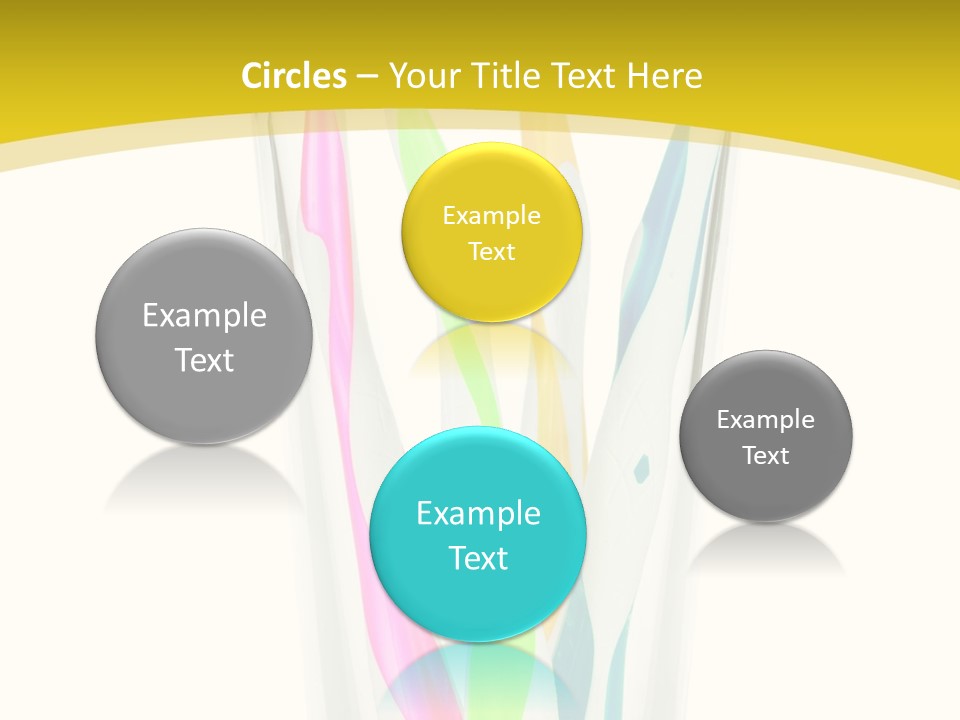 A Group Of Colorful Toothbrushes In A Glass Of Water PowerPoint Template