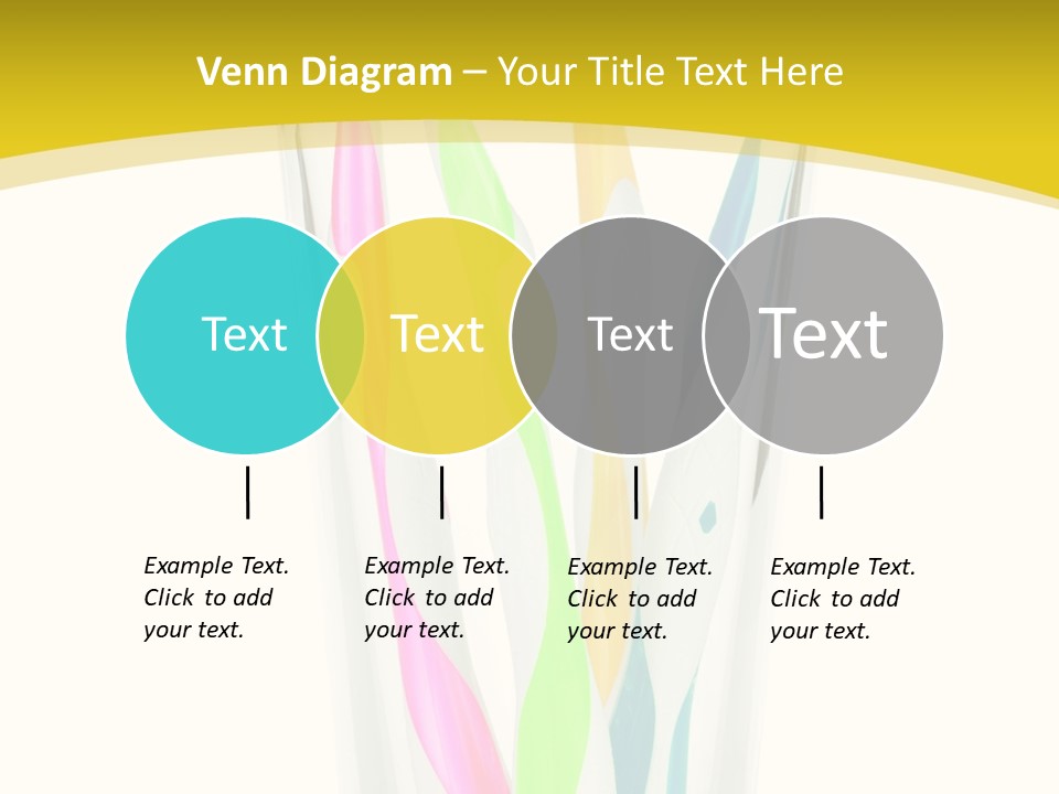 A Group Of Colorful Toothbrushes In A Glass Of Water PowerPoint Template